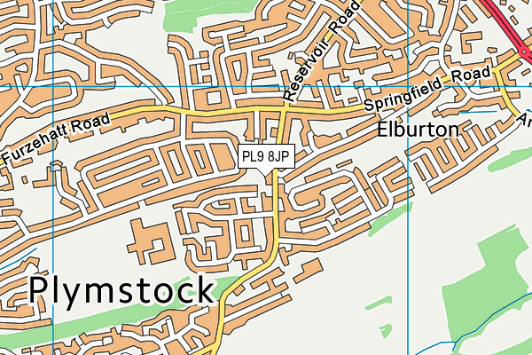 PL9 8JP map - OS VectorMap District (Ordnance Survey) PL9 8JP map - OS VectorMap District (Ordnance Survey)