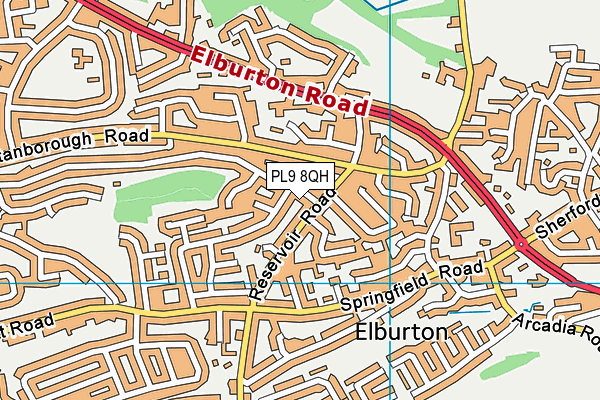 PL9 8QH map - OS VectorMap District (Ordnance Survey) PL9 8QH map - OS VectorMap District (Ordnance Survey)