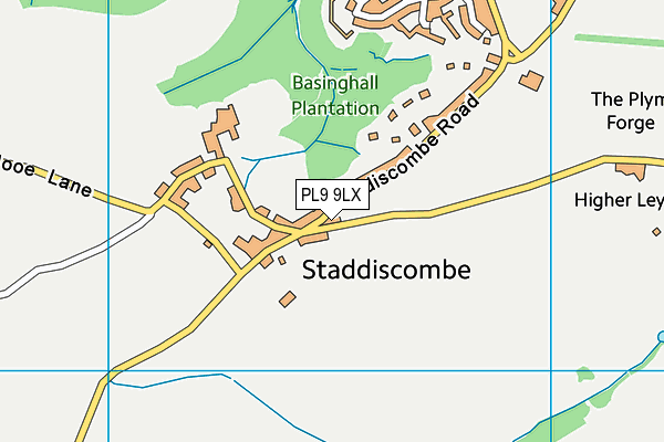 PL9 9LX map - OS VectorMap District (Ordnance Survey) PL9 9LX map - OS VectorMap District (Ordnance Survey)