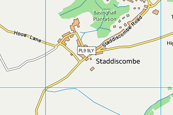 PL9 9LY map - OS VectorMap District (Ordnance Survey) PL9 9LY map - OS VectorMap District (Ordnance Survey)
