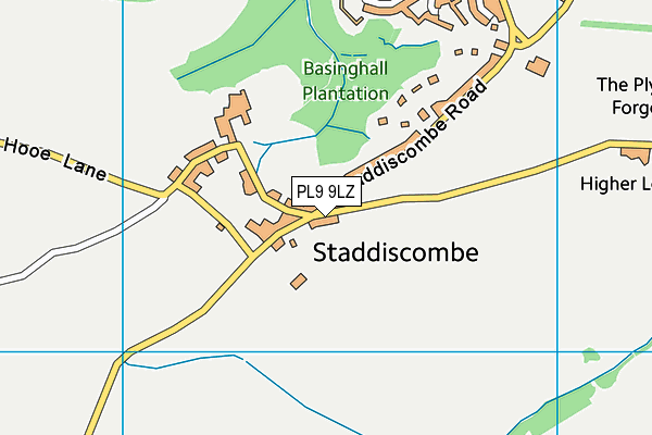 PL9 9LZ map - OS VectorMap District (Ordnance Survey) PL9 9LZ map - OS VectorMap District (Ordnance Survey)