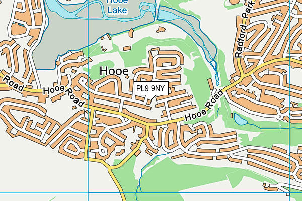 PL9 9NY map - OS VectorMap District (Ordnance Survey)