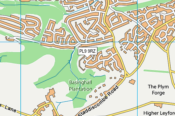 PL9 9RZ map - OS VectorMap District (Ordnance Survey) PL9 9RZ map - OS VectorMap District (Ordnance Survey)