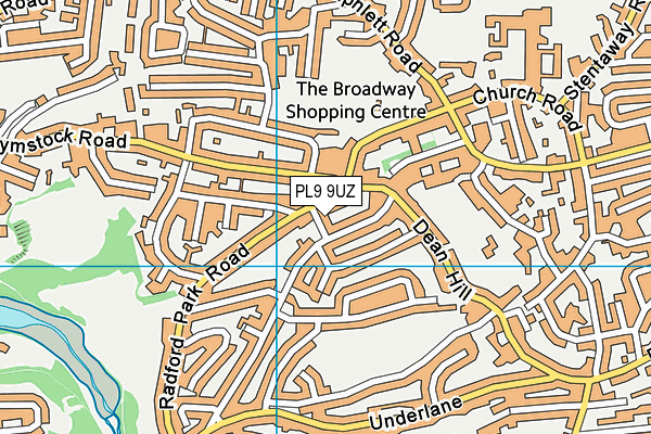 PL9 9UZ map - OS VectorMap District (Ordnance Survey) PL9 9UZ map - OS VectorMap District (Ordnance Survey)