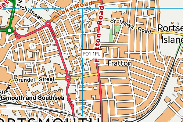 PO1 1PU map - OS VectorMap District (Ordnance Survey) PO1 1PU map - OS VectorMap District (Ordnance Survey)
