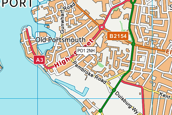 PO1 2NH map - OS VectorMap District (Ordnance Survey) PO1 2NH map - OS VectorMap District (Ordnance Survey)