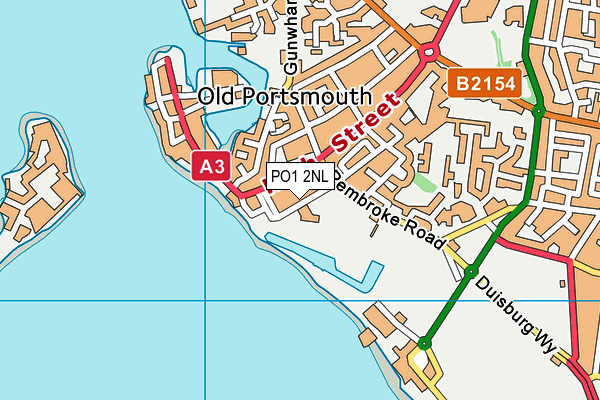 PO1 2NL map - OS VectorMap District (Ordnance Survey) PO1 2NL map - OS VectorMap District (Ordnance Survey)