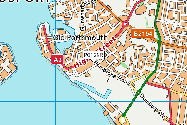 PO1 2NR map - OS VectorMap District (Ordnance Survey) PO1 2NR map - OS VectorMap District (Ordnance Survey)