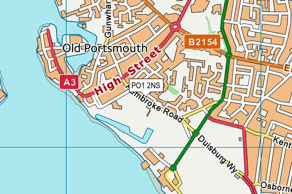 PO1 2NS map - OS VectorMap District (Ordnance Survey) PO1 2NS map - OS VectorMap District (Ordnance Survey)