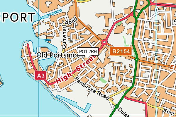 PO1 2RH map - OS VectorMap District (Ordnance Survey) PO1 2RH map - OS VectorMap District (Ordnance Survey)