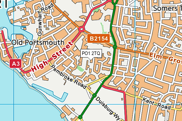 PO1 2TQ map - OS VectorMap District (Ordnance Survey) PO1 2TQ map - OS VectorMap District (Ordnance Survey)