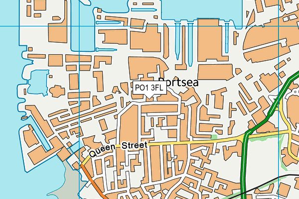 PO1 3FL map - OS VectorMap District (Ordnance Survey) PO1 3FL map - OS VectorMap District (Ordnance Survey)