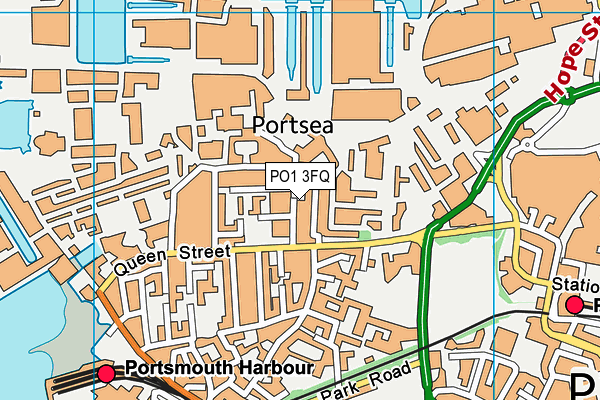 PO1 3FQ map - OS VectorMap District (Ordnance Survey) PO1 3FQ map - OS VectorMap District (Ordnance Survey)