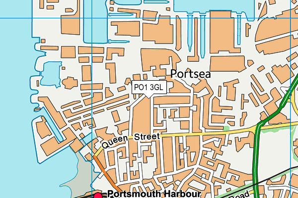 PO1 3GL map - OS VectorMap District (Ordnance Survey) PO1 3GL map - OS VectorMap District (Ordnance Survey)