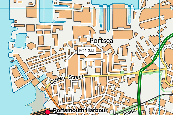 PO1 3JJ map - OS VectorMap District (Ordnance Survey) PO1 3JJ map - OS VectorMap District (Ordnance Survey)
