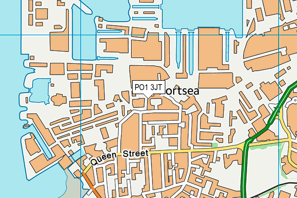 PO1 3JT map - OS VectorMap District (Ordnance Survey) PO1 3JT map - OS VectorMap District (Ordnance Survey)