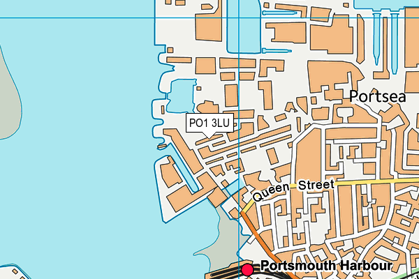 PO1 3LU map - OS VectorMap District (Ordnance Survey) PO1 3LU map - OS VectorMap District (Ordnance Survey)