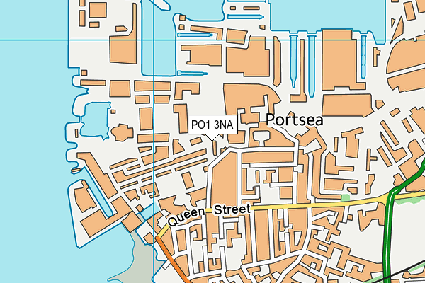 PO1 3NA map - OS VectorMap District (Ordnance Survey) PO1 3NA map - OS VectorMap District (Ordnance Survey)