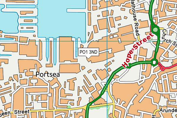 PO1 3ND map - OS VectorMap District (Ordnance Survey) PO1 3ND map - OS VectorMap District (Ordnance Survey)