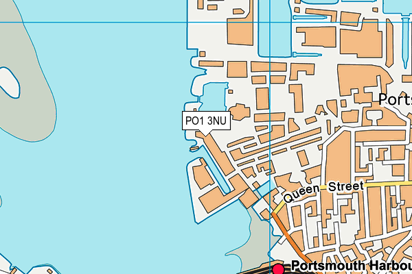 PO1 3NU map - OS VectorMap District (Ordnance Survey) PO1 3NU map - OS VectorMap District (Ordnance Survey)