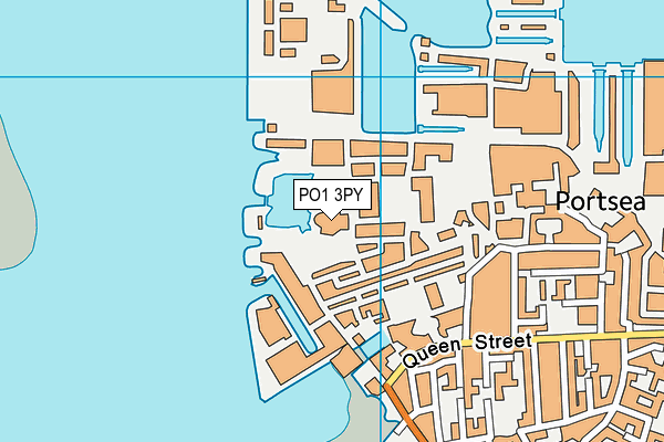 PO1 3PY map - OS VectorMap District (Ordnance Survey) PO1 3PY map - OS VectorMap District (Ordnance Survey)