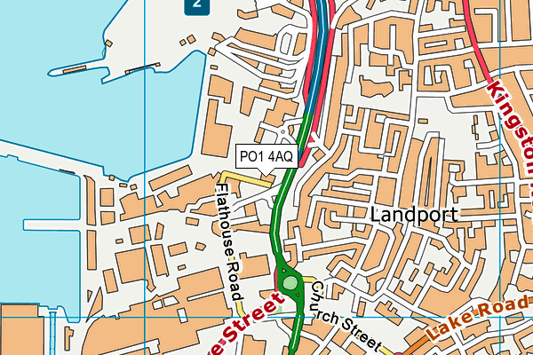 PO1 4AQ map - OS VectorMap District (Ordnance Survey) PO1 4AQ map - OS VectorMap District (Ordnance Survey)