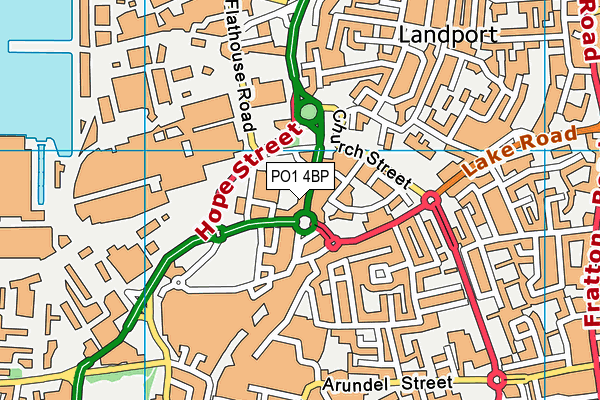 PO1 4BP map - OS VectorMap District (Ordnance Survey) PO1 4BP map - OS VectorMap District (Ordnance Survey)