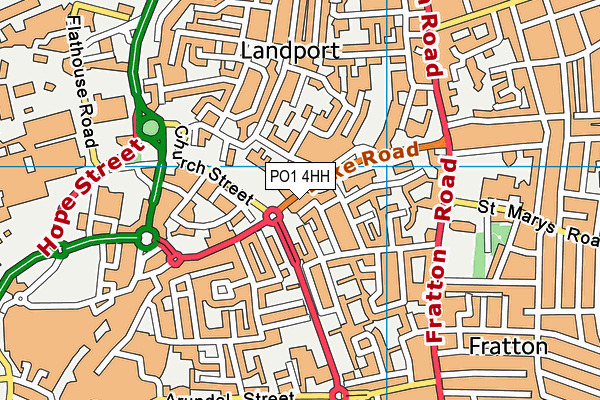 PO1 4HH map - OS VectorMap District (Ordnance Survey) PO1 4HH map - OS VectorMap District (Ordnance Survey)