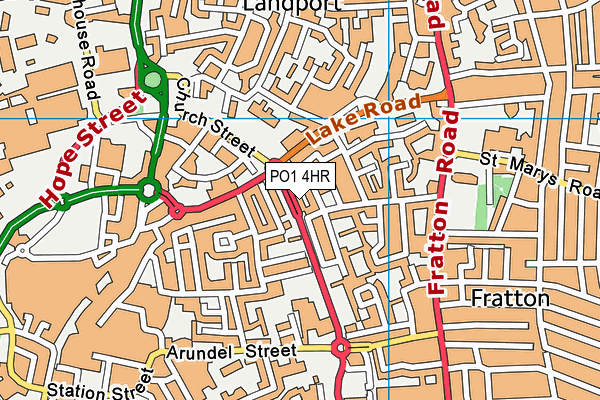 PO1 4HR map - OS VectorMap District (Ordnance Survey) PO1 4HR map - OS VectorMap District (Ordnance Survey)