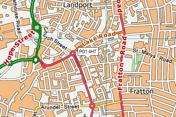 PO1 4HT map - OS VectorMap District (Ordnance Survey) PO1 4HT map - OS VectorMap District (Ordnance Survey)