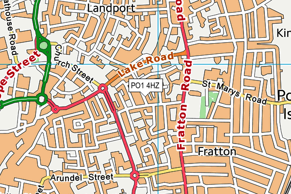 PO1 4HZ map - OS VectorMap District (Ordnance Survey) PO1 4HZ map - OS VectorMap District (Ordnance Survey)