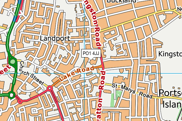 PO1 4JJ map - OS VectorMap District (Ordnance Survey) PO1 4JJ map - OS VectorMap District (Ordnance Survey)