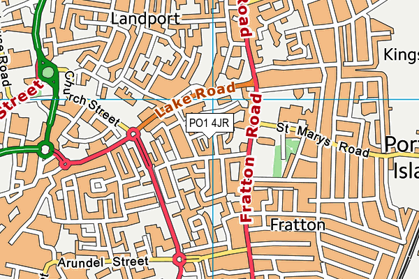 PO1 4JR map - OS VectorMap District (Ordnance Survey) PO1 4JR map - OS VectorMap District (Ordnance Survey)