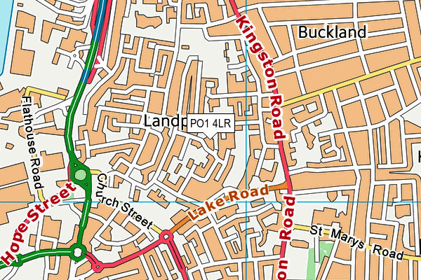 PO1 4LR map - OS VectorMap District (Ordnance Survey) PO1 4LR map - OS VectorMap District (Ordnance Survey)