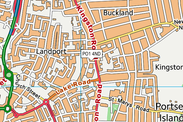 PO1 4ND map - OS VectorMap District (Ordnance Survey) PO1 4ND map - OS VectorMap District (Ordnance Survey)