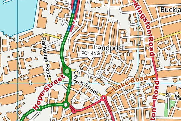 PO1 4NG map - OS VectorMap District (Ordnance Survey) PO1 4NG map - OS VectorMap District (Ordnance Survey)