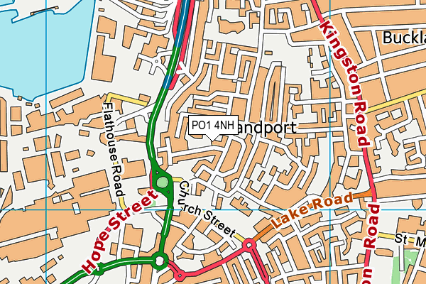 PO1 4NH map - OS VectorMap District (Ordnance Survey) PO1 4NH map - OS VectorMap District (Ordnance Survey)