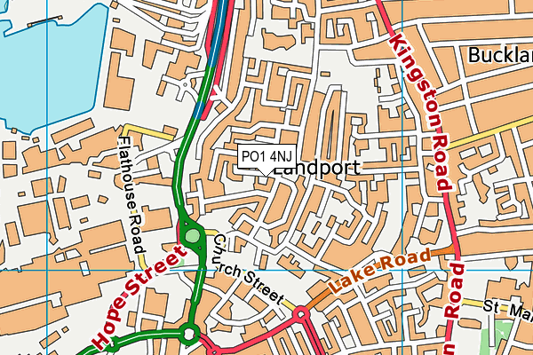 PO1 4NJ map - OS VectorMap District (Ordnance Survey) PO1 4NJ map - OS VectorMap District (Ordnance Survey)