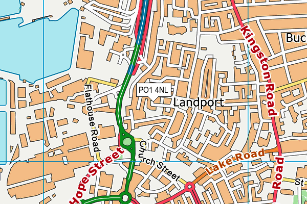 PO1 4NL map - OS VectorMap District (Ordnance Survey) PO1 4NL map - OS VectorMap District (Ordnance Survey)