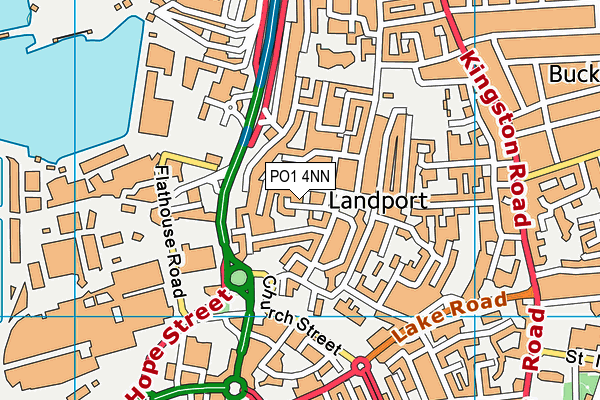 PO1 4NN map - OS VectorMap District (Ordnance Survey) PO1 4NN map - OS VectorMap District (Ordnance Survey)