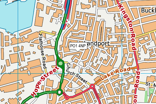 PO1 4NP map - OS VectorMap District (Ordnance Survey) PO1 4NP map - OS VectorMap District (Ordnance Survey)