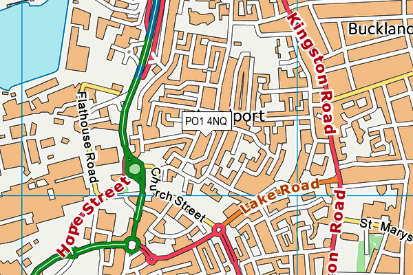 PO1 4NQ map - OS VectorMap District (Ordnance Survey) PO1 4NQ map - OS VectorMap District (Ordnance Survey)