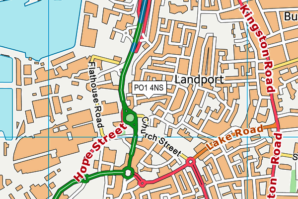 PO1 4NS map - OS VectorMap District (Ordnance Survey) PO1 4NS map - OS VectorMap District (Ordnance Survey)