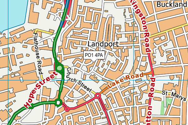 PO1 4PA map - OS VectorMap District (Ordnance Survey) PO1 4PA map - OS VectorMap District (Ordnance Survey)