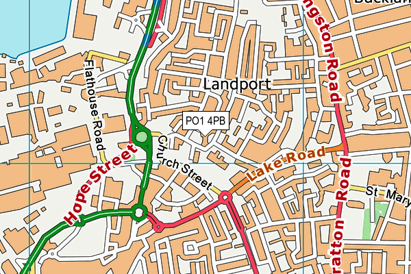 PO1 4PB map - OS VectorMap District (Ordnance Survey) PO1 4PB map - OS VectorMap District (Ordnance Survey)