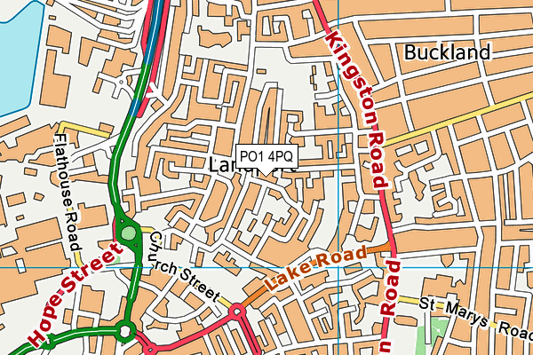 PO1 4PQ map - OS VectorMap District (Ordnance Survey) PO1 4PQ map - OS VectorMap District (Ordnance Survey)