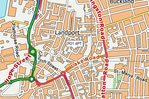 PO1 4PT map - OS VectorMap District (Ordnance Survey) PO1 4PT map - OS VectorMap District (Ordnance Survey)