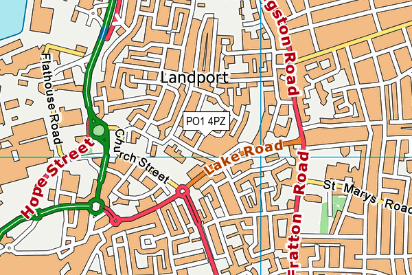PO1 4PZ map - OS VectorMap District (Ordnance Survey) PO1 4PZ map - OS VectorMap District (Ordnance Survey)
