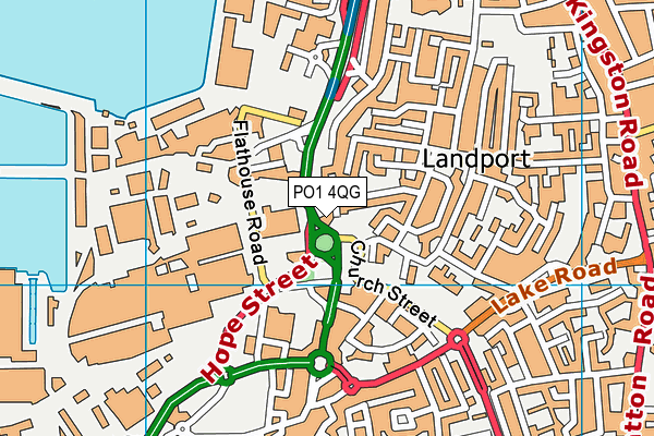 PO1 4QG map - OS VectorMap District (Ordnance Survey) PO1 4QG map - OS VectorMap District (Ordnance Survey)