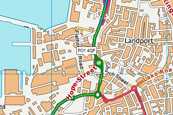 PO1 4QP map - OS VectorMap District (Ordnance Survey) PO1 4QP map - OS VectorMap District (Ordnance Survey)